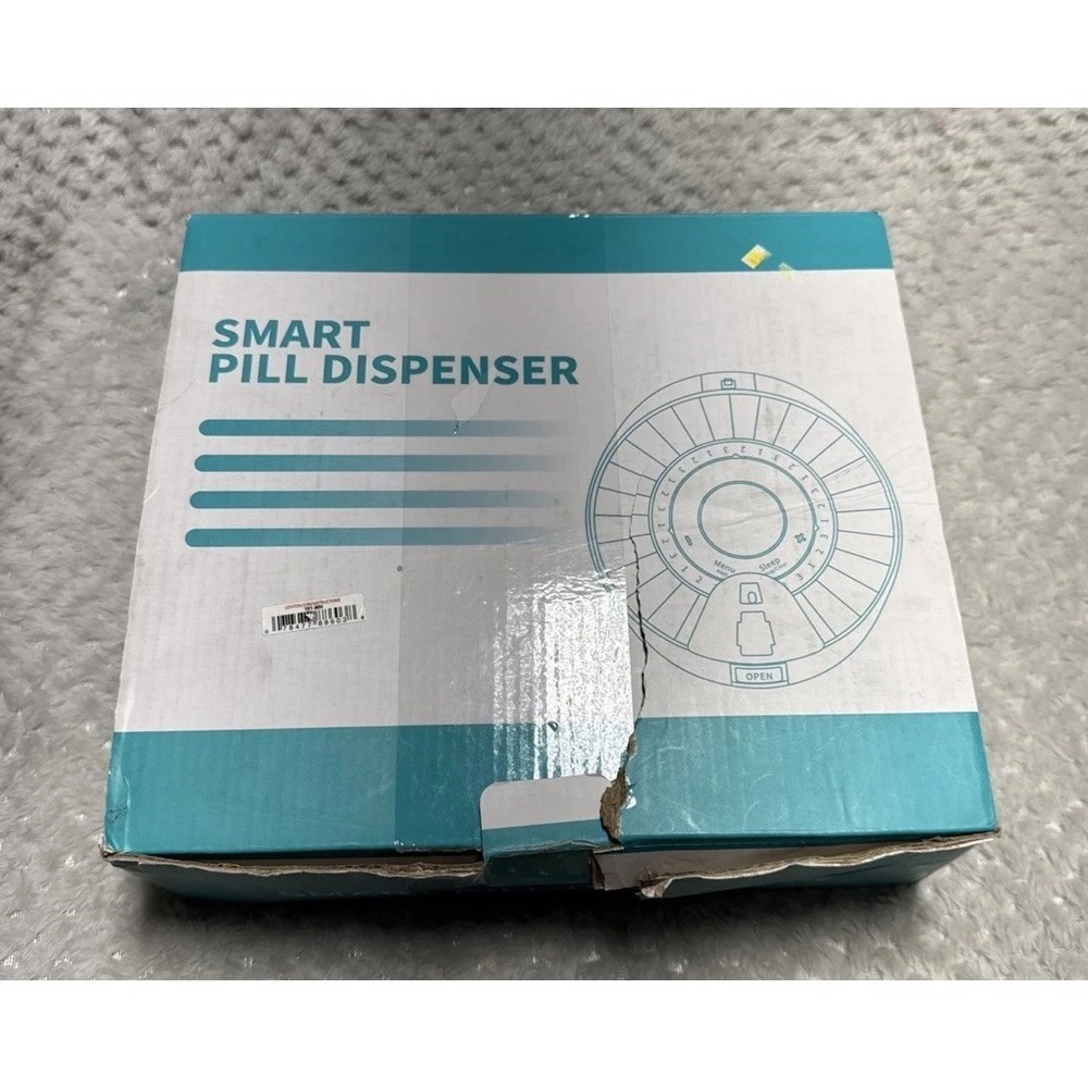 Smart Pill Dispenser Bluetooth Automatic 28 Day Organizer New Open Box